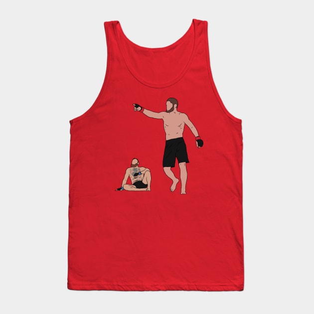 Khabib Beats McGregor Tank Top by rattraptees